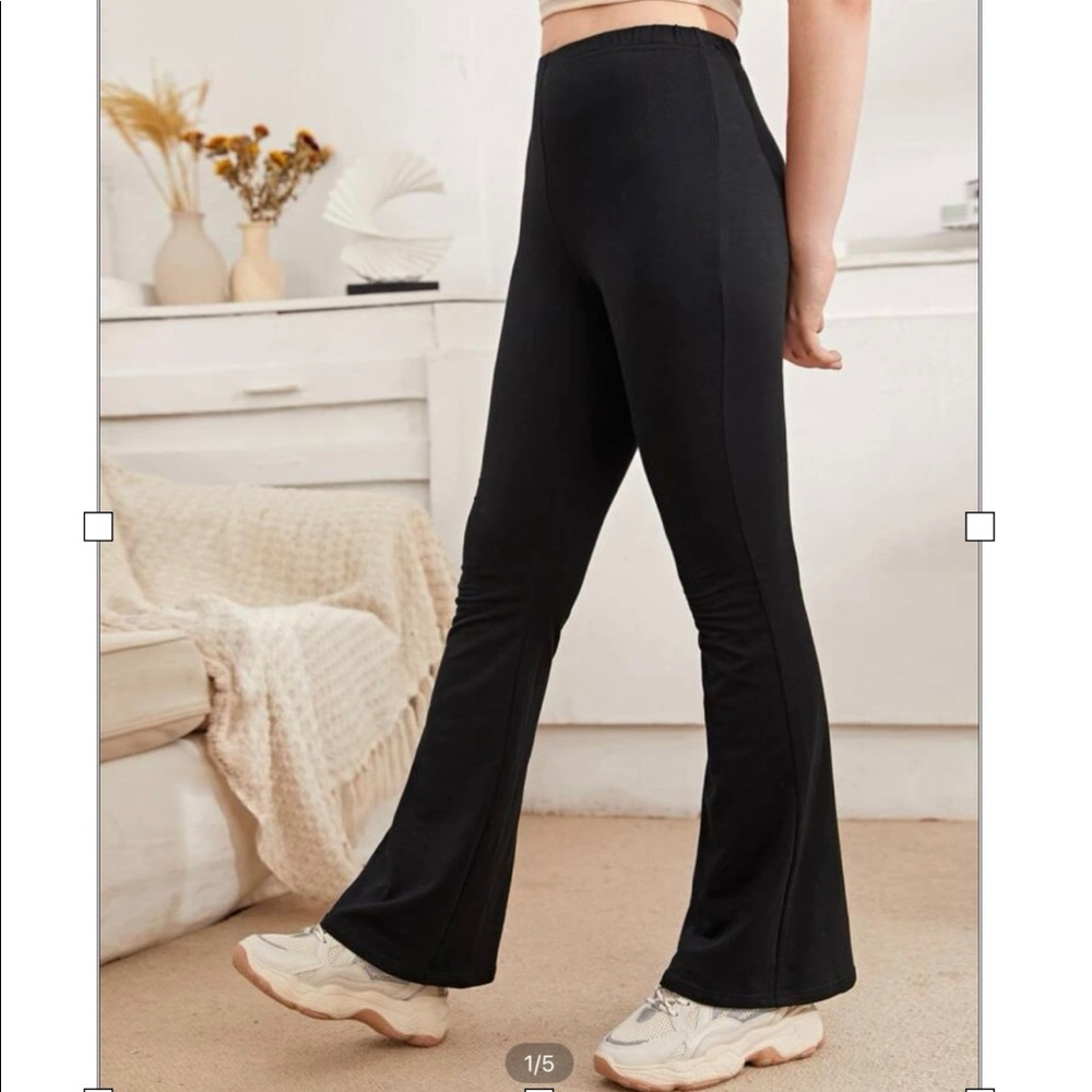 Black flare pants